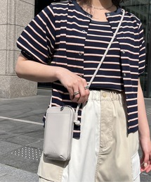 CPCM | フェイクレザージップモバイルショルダー(スマホグッズ)