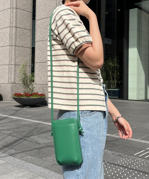 CPCM(シーピーシーエム)の「フェイクレザージップモバイルショルダー(スマホグッズ・メンズ・アイボリー/グリーン/ブラック・FREE)」の14枚目の写真