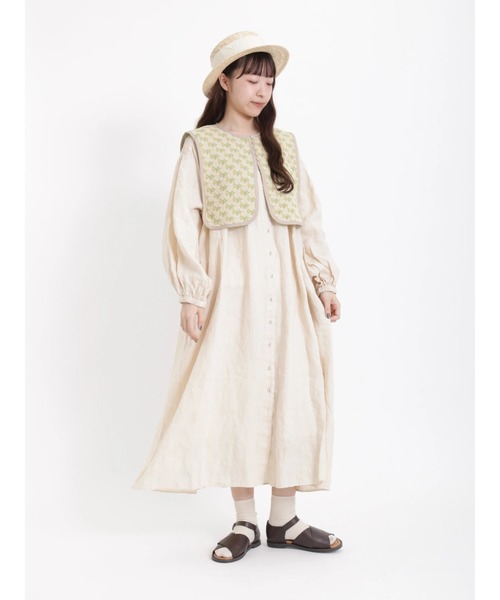 Samansa Mos2（サマンサ モスモス）の「ゴブラン小花柄ベスト（ベスト・レディース・ベージュ/ブルー/チャコール・ﾌﾘ-）」の8枚目の写真