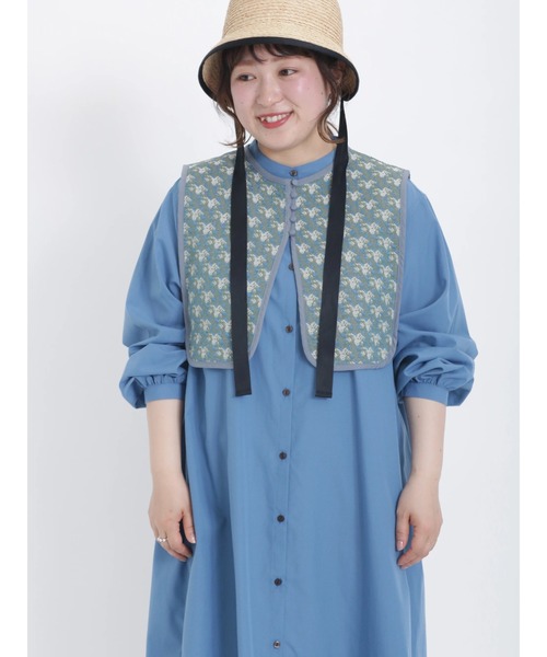 Samansa Mos2（サマンサ モスモス）の「ゴブラン小花柄ベスト（ベスト・レディース・ベージュ/ブルー/チャコール・ﾌﾘ-）」の12枚目の写真