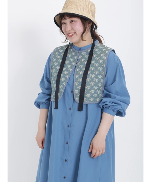 Samansa Mos2（サマンサ モスモス）の「ゴブラン小花柄ベスト（ベスト・レディース・ベージュ/ブルー/チャコール・ﾌﾘ-）」の13枚目の写真