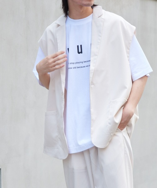 COLONY 2139（コロニートゥーワンスリーナイン）の「WEB/一部店舗限定 テーラードジレ（ベスト・メンズ・アイボリー/ブラック・X-LARGE/MEDIUM/LARGE）」の2枚目の写真