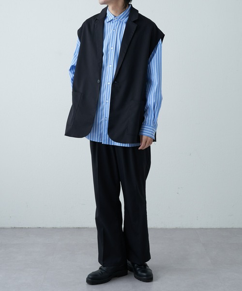 COLONY 2139（コロニートゥーワンスリーナイン）の「WEB/一部店舗限定 テーラードジレ（ベスト・メンズ・アイボリー/ブラック・X-LARGE/MEDIUM/LARGE）」の14枚目の写真