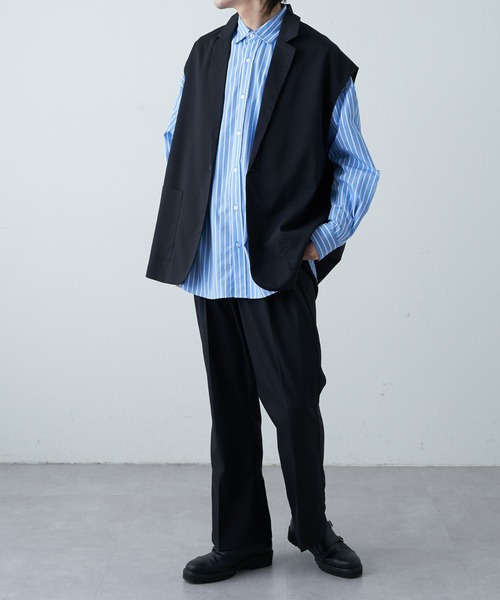 COLONY 2139（コロニートゥーワンスリーナイン）の「WEB/一部店舗限定 テーラードジレ（ベスト・メンズ・アイボリー/ブラック・X-LARGE/MEDIUM/LARGE）」の16枚目の写真