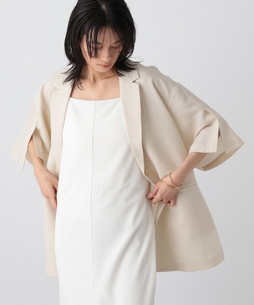 A part by（アパートバイ）の「カットIラインキャミワンピース（ワンピース・レディース・ブラック/アイボリー・FREE）」の6枚目の写真