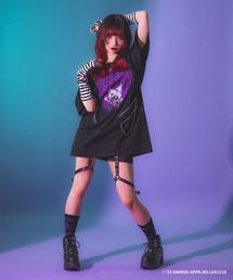 REFLEM カットソー サンリオコラボ クロミ ロングスリーブ ブラック REFLEM【レフレム】サンリオコラボクロミプリントビッグTシャツ+