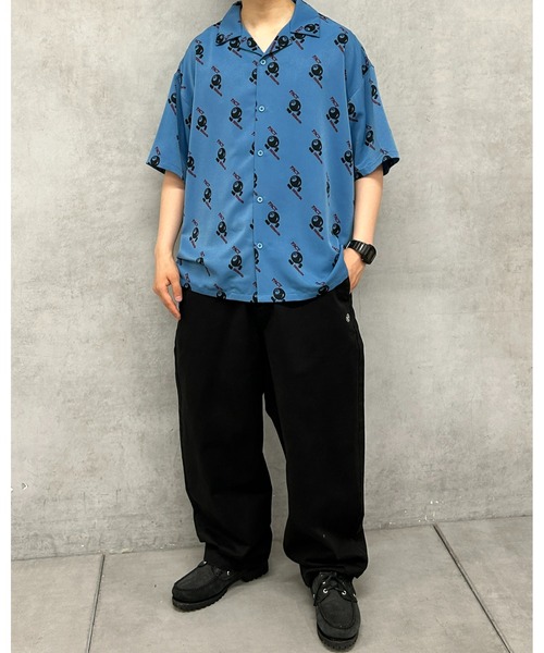 WHO'S WHO gallery（フーズフーギャラリー）の「COOPER FACTビリヤード総柄ビッグシャツ（シャツ/ブラウス・メンズ・ブラック/サックスブルー/アイボリー・FREE）」の12枚目の写真