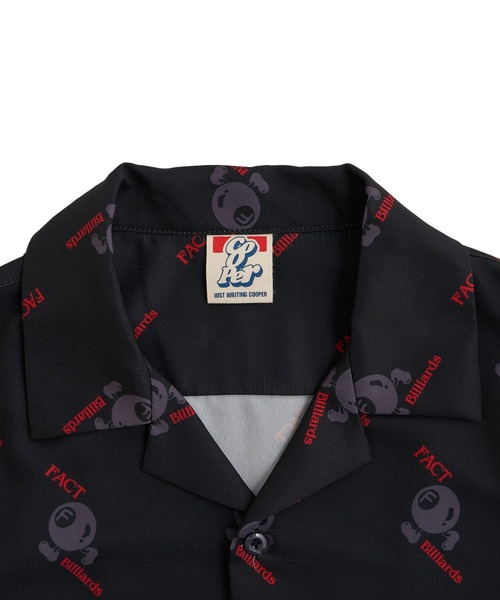 WHO'S WHO gallery（フーズフーギャラリー）の「COOPER FACTビリヤード総柄ビッグシャツ（シャツ/ブラウス・メンズ・ブラック/サックスブルー/アイボリー・FREE）」の6枚目の写真