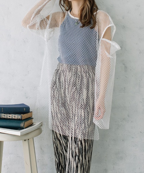 Flugge(フラッジー)の「multi way mesh tops/マルチウェイメッシュトップス(その他トップス・レディース・ピンク/ブラック/アイボリー・FREE)」の2枚目の写真