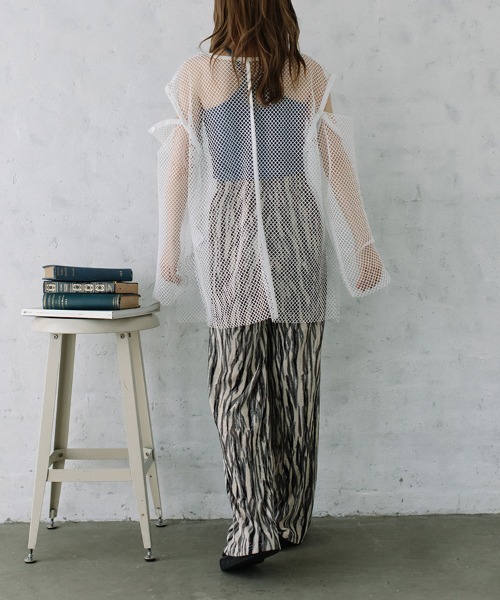 Flugge(フラッジー)の「multi way mesh tops/マルチウェイメッシュトップス(その他トップス・レディース・ピンク/ブラック/アイボリー・FREE)」の11枚目の写真