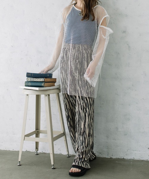 Flugge(フラッジー)の「multi way mesh tops/マルチウェイメッシュトップス(その他トップス・レディース・ピンク/ブラック/アイボリー・FREE)」の12枚目の写真