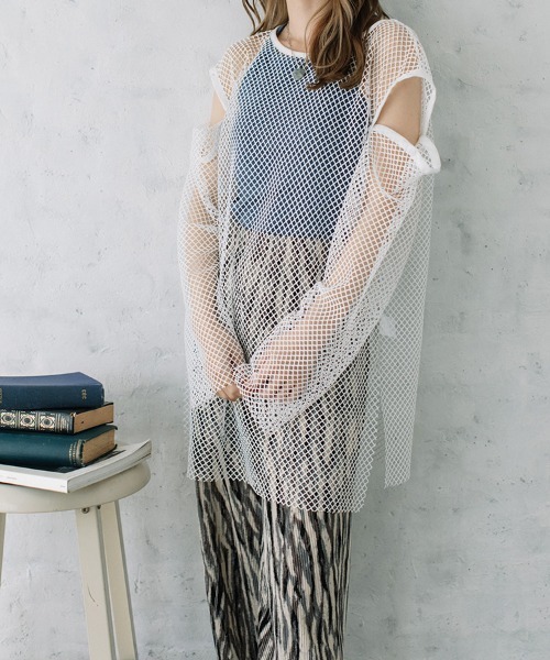 Flugge(フラッジー)の「multi way mesh tops/マルチウェイメッシュトップス(その他トップス・レディース・ピンク/ブラック/アイボリー・FREE)」の15枚目の写真