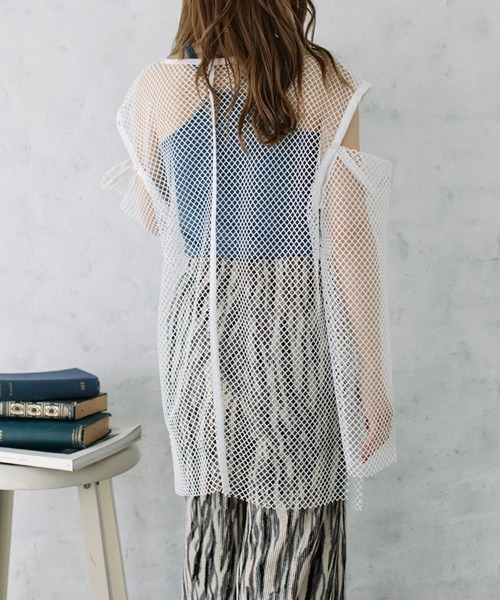 Flugge(フラッジー)の「multi way mesh tops/マルチウェイメッシュトップス(その他トップス・レディース・ピンク/ブラック/アイボリー・FREE)」の16枚目の写真