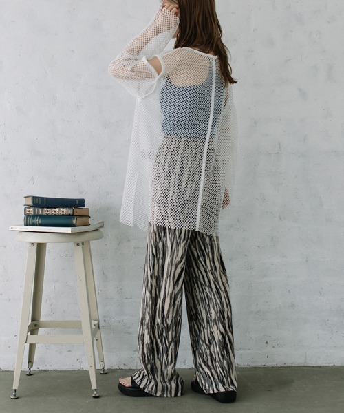 Flugge(フラッジー)の「multi way mesh tops/マルチウェイメッシュトップス(その他トップス・レディース・ピンク/ブラック/アイボリー・FREE)」の13枚目の写真
