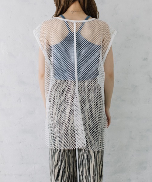 Flugge(フラッジー)の「multi way mesh tops/マルチウェイメッシュトップス(その他トップス・レディース・ピンク/ブラック/アイボリー・FREE)」の22枚目の写真