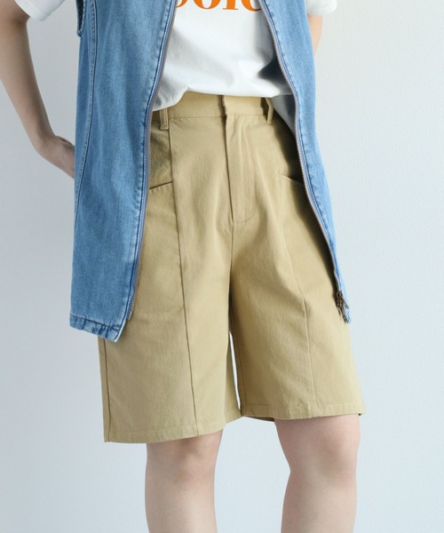 cepo(セポ)の「チノショートパンツ(チノパンツ・レディース・ブラック/ベージュ・M)」の6枚目の写真