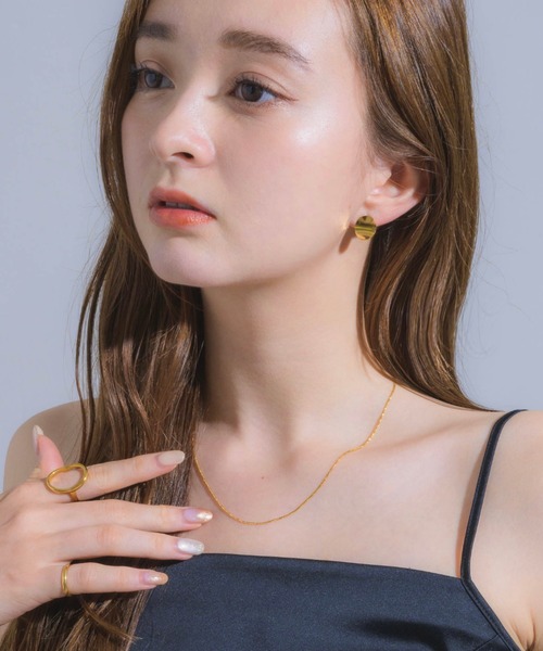 muku（ムク）の「金属アレルギー対応 偏光リング/サージカルステンレス/316L（リング・レディース・ゴールド/シルバー・11/13/9/15 /3）」の5枚目の写真