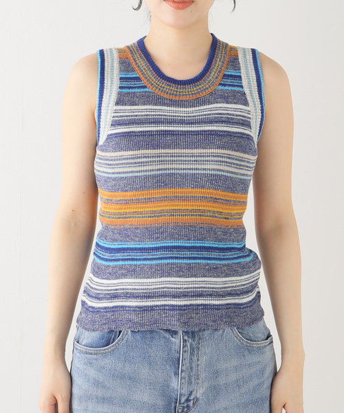 ROBERTO COLLINA(ロベルトコリーナ)の「【ROBERTO COLLINA/ロベルトコリーナ】 マルチN/Sニット(ニット/セーター・レディース・ブルー/グリーン・FREE)」の15枚目の写真