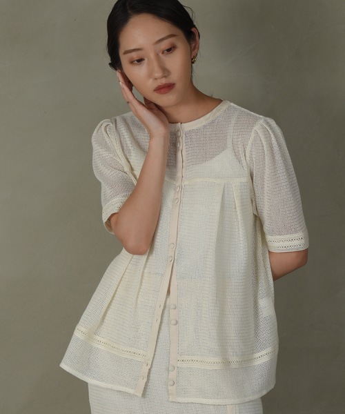 HERIN.CYE Lace blouse アイボリーレースブラウス Lace blouse レースブラウス（シャツ/ブラウス）｜HeRIN.CYE
