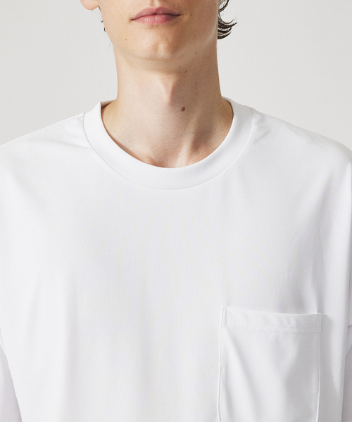 ABAHOUSE(アバハウス)の「【ドライタッチ 】ヘムラウンド 半袖 Tシャツ(Tシャツ/カットソー・メンズ・ライトブルー/チャコールグレー/ホワイト/ネイビー・48/46/44)」の9枚目の写真