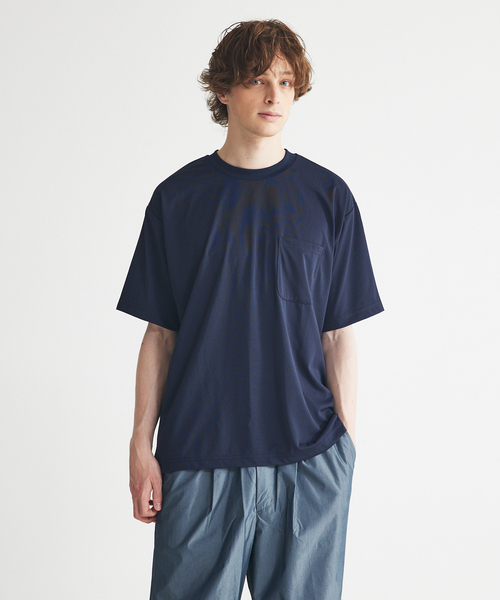 ABAHOUSE(アバハウス)の「【ドライタッチ 】ヘムラウンド 半袖 Tシャツ(Tシャツ/カットソー・メンズ・ライトブルー/チャコールグレー/ホワイト/ネイビー・48/46/44)」の18枚目の写真