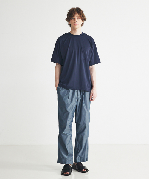 ABAHOUSE(アバハウス)の「【ドライタッチ 】ヘムラウンド 半袖 Tシャツ(Tシャツ/カットソー・メンズ・ライトブルー/チャコールグレー/ホワイト/ネイビー・48/46/44)」の20枚目の写真