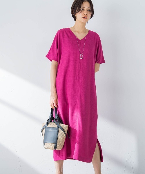 ドルマンIラインワンピース≪洗える/シワになりにくい/イージーケア≫