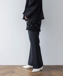 yuw | ダブルクロスフレアパンツ　971097(その他パンツ)