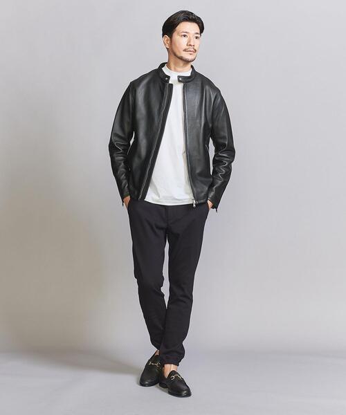 BEAUTY&YOUTH UNITED ARROWS(ビューティーアンドユースユナイテッドアローズ)の「【WEB限定】 シープ シングル ライダースジャケット(ライダースジャケット・メンズ・ブラック・L/M/S/XL)」の5枚目の写真