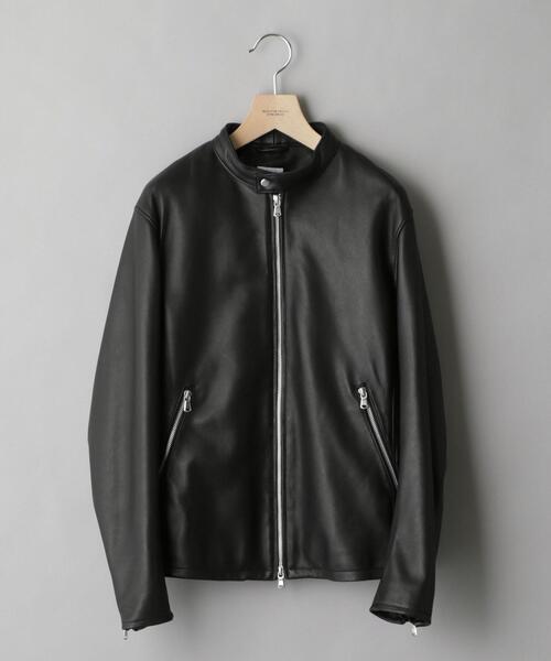 BEAUTY&YOUTH UNITED ARROWS(ビューティーアンドユースユナイテッドアローズ)の「【WEB限定】 シープ シングル ライダースジャケット(ライダースジャケット・メンズ・ブラック・L/M/S/XL)」の7枚目の写真
