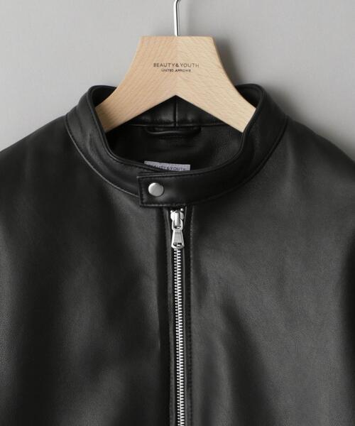 BEAUTY&YOUTH UNITED ARROWS(ビューティーアンドユースユナイテッドアローズ)の「【WEB限定】 シープ シングル ライダースジャケット(ライダースジャケット・メンズ・ブラック・L/M/S/XL)」の9枚目の写真