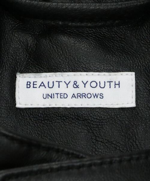 BEAUTY&YOUTH UNITED ARROWS(ビューティーアンドユースユナイテッドアローズ)の「【WEB限定】 シープ シングル ライダースジャケット(ライダースジャケット・メンズ・ブラック・L/M/S/XL)」の17枚目の写真