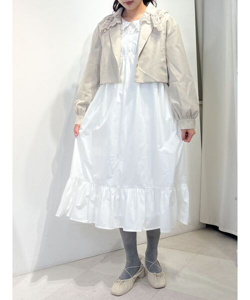 モカ様 merryjenny レースジャケットテーラードジャケット merry jenny（メリージェニー）の「レースジャケット