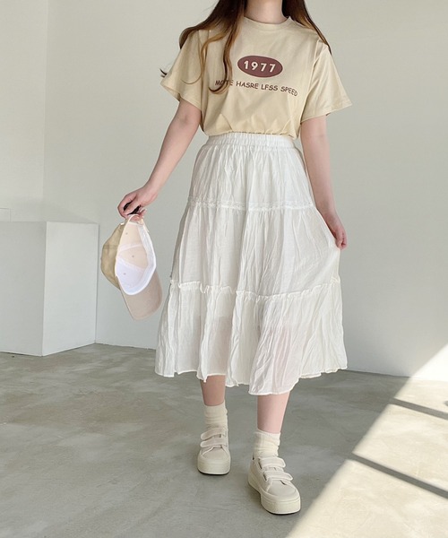 Nana(ナナ)の「ティアードスカート(スカート・レディース・ホワイト/ブラック・FREE)」の15枚目の写真