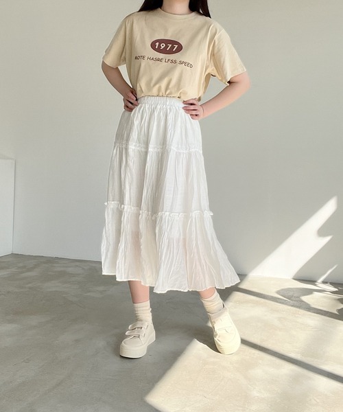 Nana(ナナ)の「ティアードスカート(スカート・レディース・ホワイト/ブラック・FREE)」の16枚目の写真