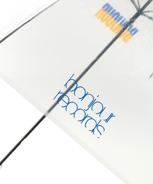 bonjour records（ボンジュールレコーズ）の「【Bonjour Records/ボンジュールレコード】FLAME LOGO UMBRELLA フレイムロゴアンブレラ（長傘・メンズ・ブラック/ホワイト・FREE）」の5枚目の写真