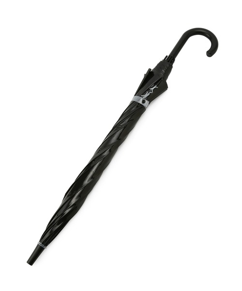 bonjour records（ボンジュールレコーズ）の「【Bonjour Records/ボンジュールレコード】FLAME LOGO UMBRELLA フレイムロゴアンブレラ（長傘・メンズ・ブラック/ホワイト・FREE）」の11枚目の写真