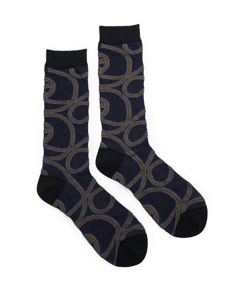 JNBY（ジェーエヌビーワイ）の「Art-pattern Nylon Socks（ソックス/靴下・レディース・ベージュ/グリーン/ブラック・ONE SIZE）」の4枚目の写真