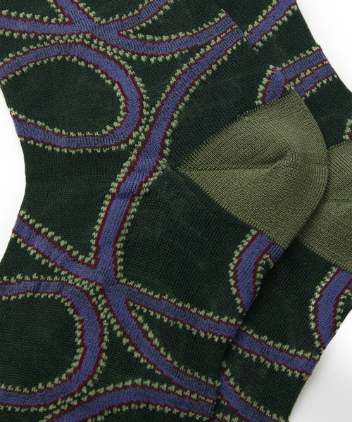 JNBY（ジェーエヌビーワイ）の「Art-pattern Nylon Socks（ソックス/靴下・レディース・ベージュ/グリーン/ブラック・ONE SIZE）」の16枚目の写真