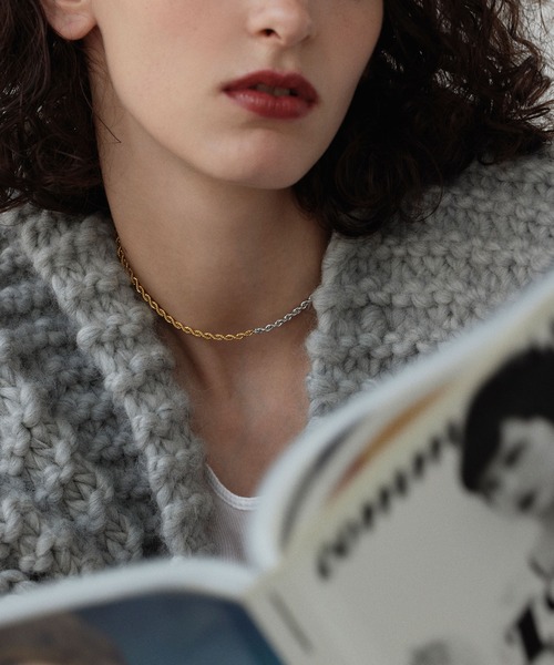 CENE(セネ)の「【CENE】セネ/ブレイディドネックレス(ネックレス・レディース・ゴールド/シルバー/ゴールド系その他・FREE)」の10枚目の写真