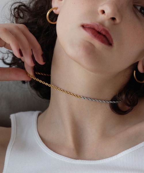 CENE(セネ)の「【CENE】セネ/ブレイディドネックレス(ネックレス・レディース・ゴールド/シルバー/ゴールド系その他・FREE)」の11枚目の写真
