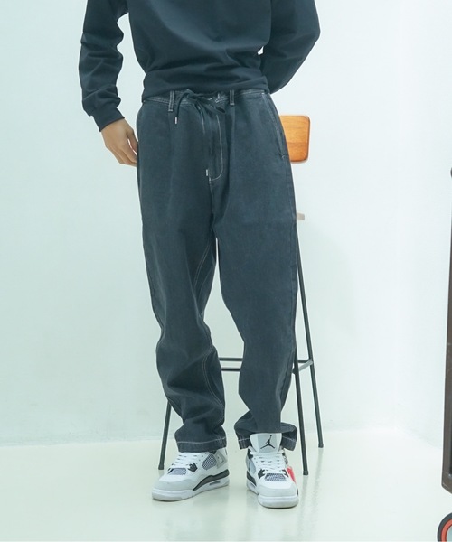 Dickies(ディッキーズ)の「【Dickies/ディッキーズ】 【タフで着やすい】ディッキーズ ツイルテーパード ウエストドロスト仕様 ワーク×きれいめ ユニセックス(その他パンツ・メンズ・インディゴブルー/カーキ/ベージュ/チャコールグレー/ブラック/スミクロ・MEDIUM/X-LARGE/LARGE)」の2枚目の写真
