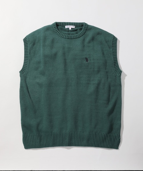 POLO ニットベスト セール】【U.S. POLO ASSN./ユーエスポロアッスン】ワンポイント