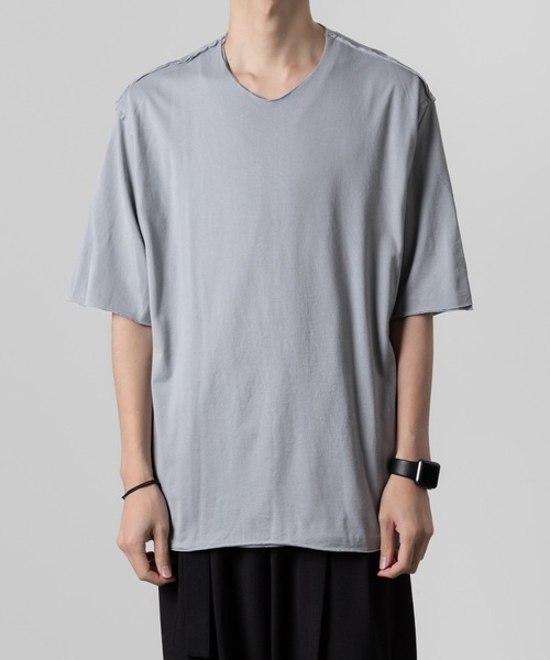 ATTACHMENT(アタッチメント)の「80/2 ピマコットンジャージー レイヤードS/S TEE / 80/2 PIMA CO JERSEY LAYERED S/S TEE(Tシャツ/カットソー・メンズ・ブラック/ライトブルーグレー/ライトグレー/ホワイト/ダークグレー・3/2/1)」の5枚目の写真