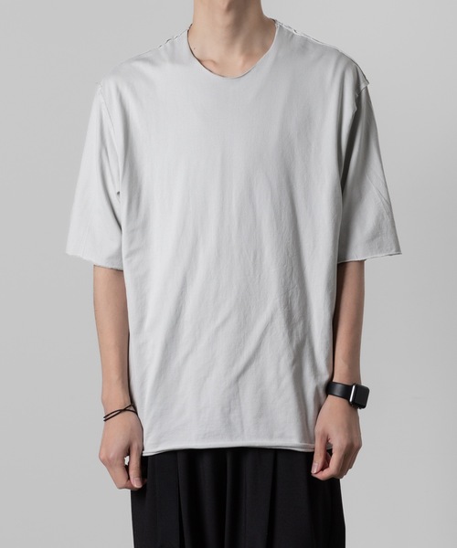 ATTACHMENT(アタッチメント)の「80/2 ピマコットンジャージー レイヤードS/S TEE / 80/2 PIMA CO JERSEY LAYERED S/S TEE(Tシャツ/カットソー・メンズ・ブラック/ライトブルーグレー/ライトグレー/ホワイト/ダークグレー・3/2/1)」の3枚目の写真
