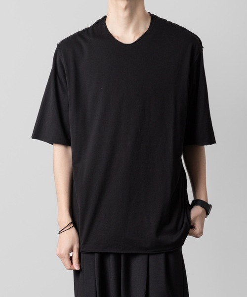 ATTACHMENT(アタッチメント)の「80/2 ピマコットンジャージー レイヤードS/S TEE / 80/2 PIMA CO JERSEY LAYERED S/S TEE(Tシャツ/カットソー・メンズ・ブラック/ライトブルーグレー/ライトグレー/ホワイト/ダークグレー・3/2/1)」の2枚目の写真