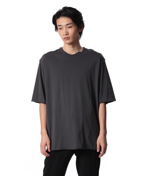 ATTACHMENT(アタッチメント)の「80/2 ピマコットンジャージー レイヤードS/S TEE / 80/2 PIMA CO JERSEY LAYERED S/S TEE(Tシャツ/カットソー・メンズ・ブラック/ライトブルーグレー/ライトグレー/ホワイト/ダークグレー・3/2/1)」の6枚目の写真