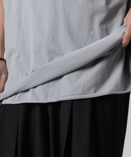 ATTACHMENT(アタッチメント)の「80/2 ピマコットンジャージー レイヤードS/S TEE / 80/2 PIMA CO JERSEY LAYERED S/S TEE(Tシャツ/カットソー・メンズ・ブラック/ライトブルーグレー/ライトグレー/ホワイト/ダークグレー・3/2/1)」の14枚目の写真