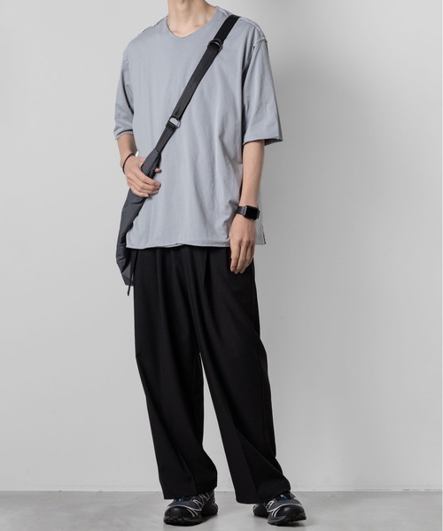 ATTACHMENT(アタッチメント)の「80/2 ピマコットンジャージー レイヤードS/S TEE / 80/2 PIMA CO JERSEY LAYERED S/S TEE(Tシャツ/カットソー・メンズ・ブラック/ライトブルーグレー/ライトグレー/ホワイト/ダークグレー・3/2/1)」の15枚目の写真