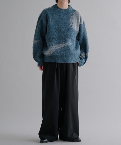 epnok(エプノック)の「アブストラクトルーズニット(ニット/セーター・メンズ・ネイビー/ブラック/ブラウン/カーキ/ライトブルー/グレー/アッシュブラウン/レッド/ピンク系1/ブラック系1/グレー系1/ベージュ/ライトグレー・SMALL/MEDIUM/LARGE)」の20枚目の写真